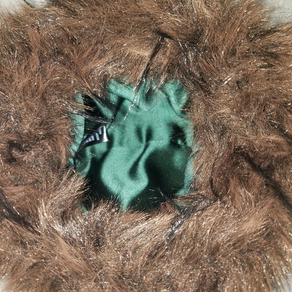 Kurt Geiger Green and Brown Fur Handbag - Picture 6 of 11